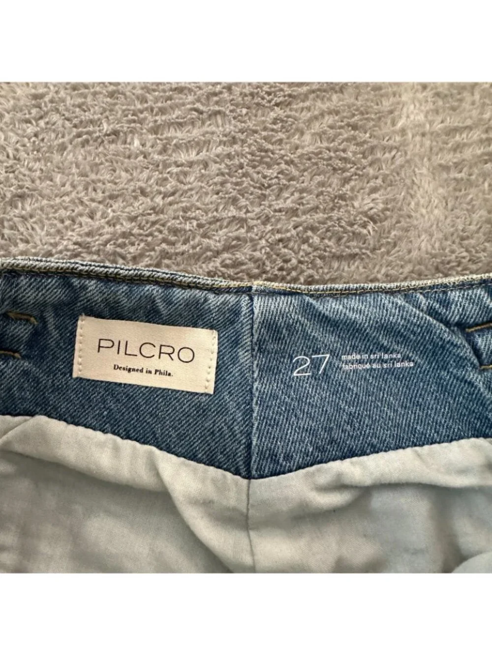 Pilcro Light Blue Denim Wide-Leg Jean Shorts - Picture 3 of 9